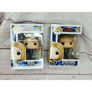 Captain Marvel Vers #427 & Captain Marvel #516 Funko Pop Bundle